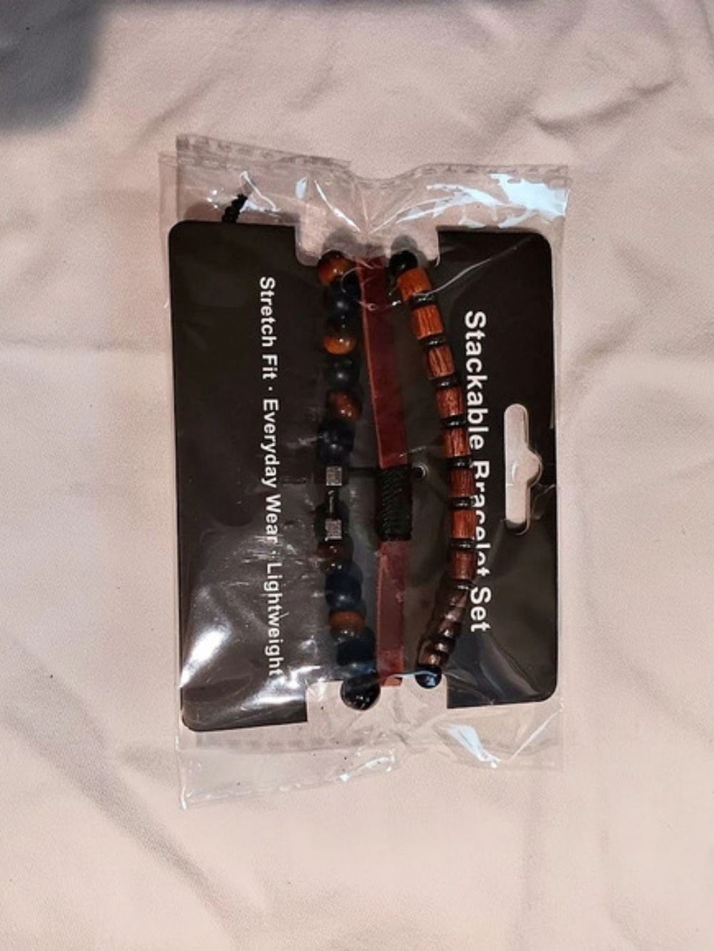 Stackable Bracelet Set in Black & Brown NWT